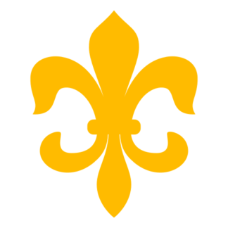Fleur-de-lis Decal (Yellow)